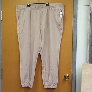 Old Navy Size 3X Light Pink High Rise Dynamic Fleece Jogger Style Sweatpants